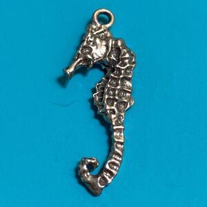 .925 Seahorse Sterling Silver Jewelry Charm #beach